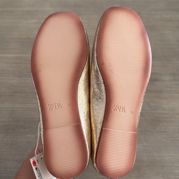 ZARA GOLD MARY JANES - Picture 6 of 8